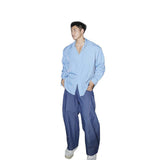 Vintage Workwear Short-Sleeved Shirt Men And Women Casual Loose Three-Dimensional Pocket Half-Sleeved Shirt Jacket Tide New