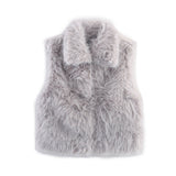 Women's Dress 2025 New Street Fashion Fur One Vest