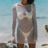 New Knitted Sexy Beach Dress In Summer 2025