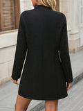 Fashion Autumn And Winter Lady Elegant Small Collar Button A Pendant Long-Sleeved Jacket Jacket