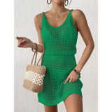 2025 Women's Jersey Knitted Sling Dress To Collect Waist Sling Skirts Beach Dress Beach Vacation