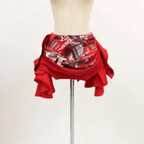 2025 Summer New Women's Clothing Jennie The Same Hotatie Leather Body Dress Print Skirt Dress Body Vest