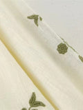 2025 Spring V-Neck Lantern Sleeves National Style Embroidery Shirt Trend Sleeves