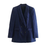2025 New Women's Casual Suit Vest Fashion Suit Buckle Straight Trousers Double Buckle