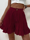 Shorts Women's Summer Wearing Casual Broad Legs Loose Shorts 2025 Summer New Women's High Waist Shorts
