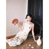 New Chinese-Style Cheongsam Dress Women's Summer New National Style Design Temperament Long Dress