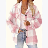Women's Clothing 2025 Autumn And Winter New Ribs Pit Strip V-Neck Button Long-Sleeved Coat Woman