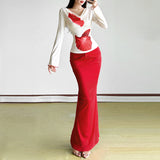 Fashion 2025 Spring And Summer Women's New Seaside Vacation Wind Hanging Neck Vest Sexy Hip Skirt Suit