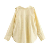 Spring 2025 New Women's Fashion Simple Bat Sleeve Silk Shirt