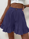 Shorts Women's Summer Wearing Casual Broad Legs Loose Shorts 2025 Summer New Women's High Waist Shorts