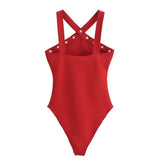 Metal Buckle Eye Ornament Plastic Elastic Hanging Neck Collar Shoulder Joint After Opening Fork Mid-Rise Mid-Rise Mid-Rise Mid-Sley Dress Suit Female