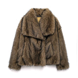 Women's Thick Lamb Fur Black Coat Women's Winter 2025 New Fur
