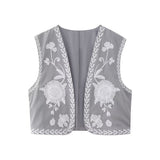 New Embroidered Open Tao 2025 Vest National Style Summer Multi-Color Vest Women's Clothing