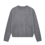 Women's New 2025 Casual Pure Color Long-Sleeved Soft Knitwear