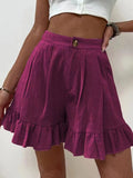 Shorts Women's Summer Wearing Casual Broad Legs Loose Shorts 2025 Summer New Women's High Waist Shorts