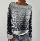 New Sweater Women's Wish Hot Selling Round Collar Color Loose Fashion Knitted Shirt