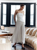 New Women's Fashion Sexy Lady Sleeveless Shoulder Solid Color Bfold Mini Dress