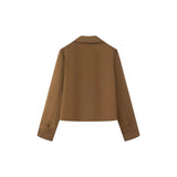 Women's 2025 New Double-Dbutled Short Wind Coat
