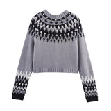Ins2025 New Fashion Temperament Women's Colored Knitted Cardigan