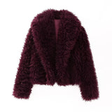 Women's Thick Lamb Fur Black Coat Women's Winter 2025 New Fur