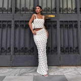 Middle East New Women's Fashion Sling Two Sets Of Scales Designed Sweet Spicy Half-Dress Set Elegant