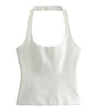 2025 Summer New Slimming Women's Short-Skinned Waistcoat Women's Back-To-Back Top