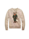 Autumn/Winter 2025 New Women's Dresses Cartoon Embroidered Bear Round-Neck Knitted Sweater