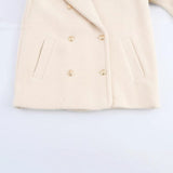 Women's Clothing 2025 Spring New Beads And Casual Fashion This Half-Hued Coat