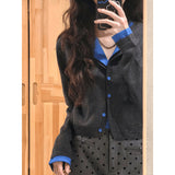 Korean Gray Wave Point High-Waisted Hip Half-Dress Woman 2025 Autumn New Niche Temperament Thin A Word Short Skirt