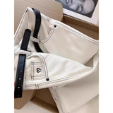 Milk White Broad Legs Loose High-Waisted Jeans Women Autumn And Winter Winter Plus Thick Small Hanging Trousers