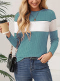 New Wish Autumn And Winter Explosion Women's Clothing Women's Knitted Long-Sleeved Color Repair Body