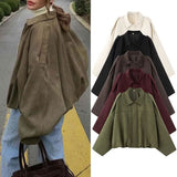 Women's 2025 New Bat Sleeve Loose-Fitting Velvet Bomber Jacket Jacket