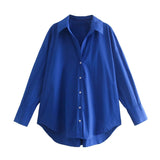 2025 Street Fashion New Women's Clothing City Autumn Multi-Color V-Neck Casual Shirt