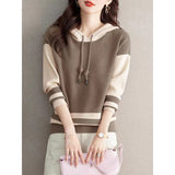 Sweater Women's Autumn/Winter 2025 New Ocean-Loose Casual Closed Knitted Small Long Sleeve T-Shirt