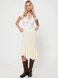 New Hot Girl Style With Short-Sleeved Summer Splicing Lace Strap Sexy Top Vest