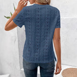 New Wish Hot-Solded Empty V-Neck Short-Sleeved Bat Sleeves Thin T-Shirt New T-Shirt