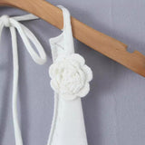 Summer New Sweet Flowers Pure Knitted Vest Sexy Hottie Repair Small Sling
