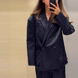 Autumn 2025 New Women's Loose Commute High-End Feeling Short-Line Long-Sleeved Blazer Women