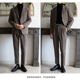 Korean Version Of The Small Autumn And Winter Coat Casual Top Men's Suit Korean Version Of The Trendy Free Men's Suit Top Dress