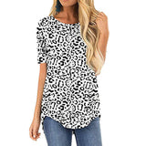 Women's Clothing 2025 Autumn And Winter Round Collar Long-Sleeved T-Shirt Solid Color Loose Top Before The Short And Rear Long Tuxedo Women's T