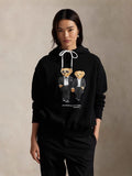 2025 Women's Embroidered Cartoon Bear Doll Long-Sleeved Collar Knitted Sweater
