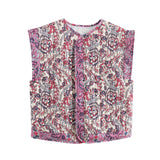 Ins2025 New Women's Printed Cotton Arma