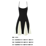 Big Low Breast Hanging Long Dress Spring 2025 Splicing Party Sexy Banquet
