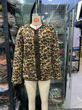 2025 Women's Fashion New Leopard Print Loose Jacket Lamb Wool Jacket