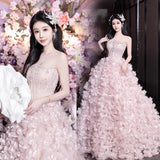 Pink Evening Dress Morning Dress Women's 2025 New Adult Gift Birthday Party Exam Student Graduation Dress