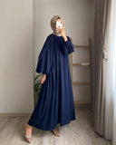 Spring And Autumn New Muslim Women's Clothing Pure Color Elegant Fashion Loose-Fitting Suit