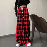 2025 Summer Explosion Thin High-Waisted Vertical Easy Summer Black And White Trousers