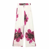 2025 Summer Casual Printing Trouser Set New Women's Hanging Shirt