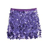 New Women's High-Rise Slimming Body Squin Short Skirt In Autumn 2025