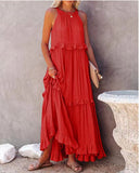 2025 Hot New Summer Women's New Temperament Long Drag Skirt Skirt Dress Dress
